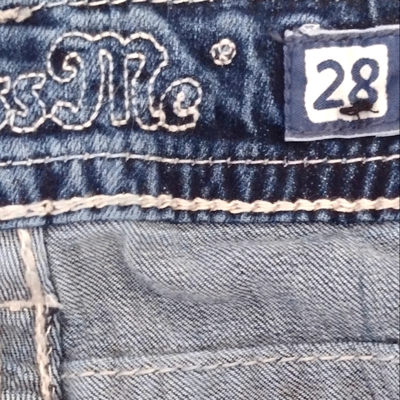 MISS ME SIZE 28 BOOTCUT ONLY ONCE.. LOTS OF BLING💞💞💞 - Picture 7 of 9